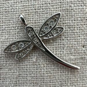 Sterling Silver Dragonfly Charm/Pendant Approximately 1 x 1